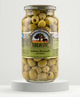 BRAVO Pitted Manzanilla Green Olives 500g