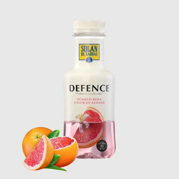Defence Flavored Water 330ml*24 con zumo de pomelo rosa y extractos de frutas