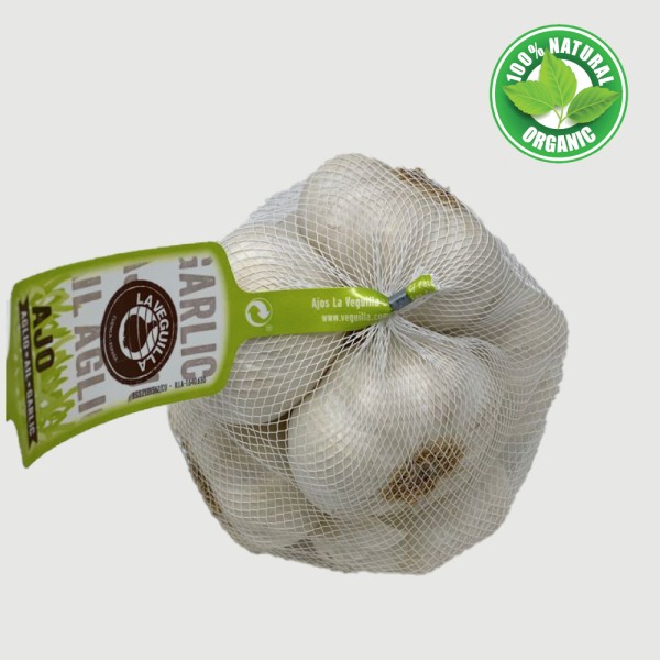 Fresh  Spring White Garlic From Spain 400g - La Veguilla