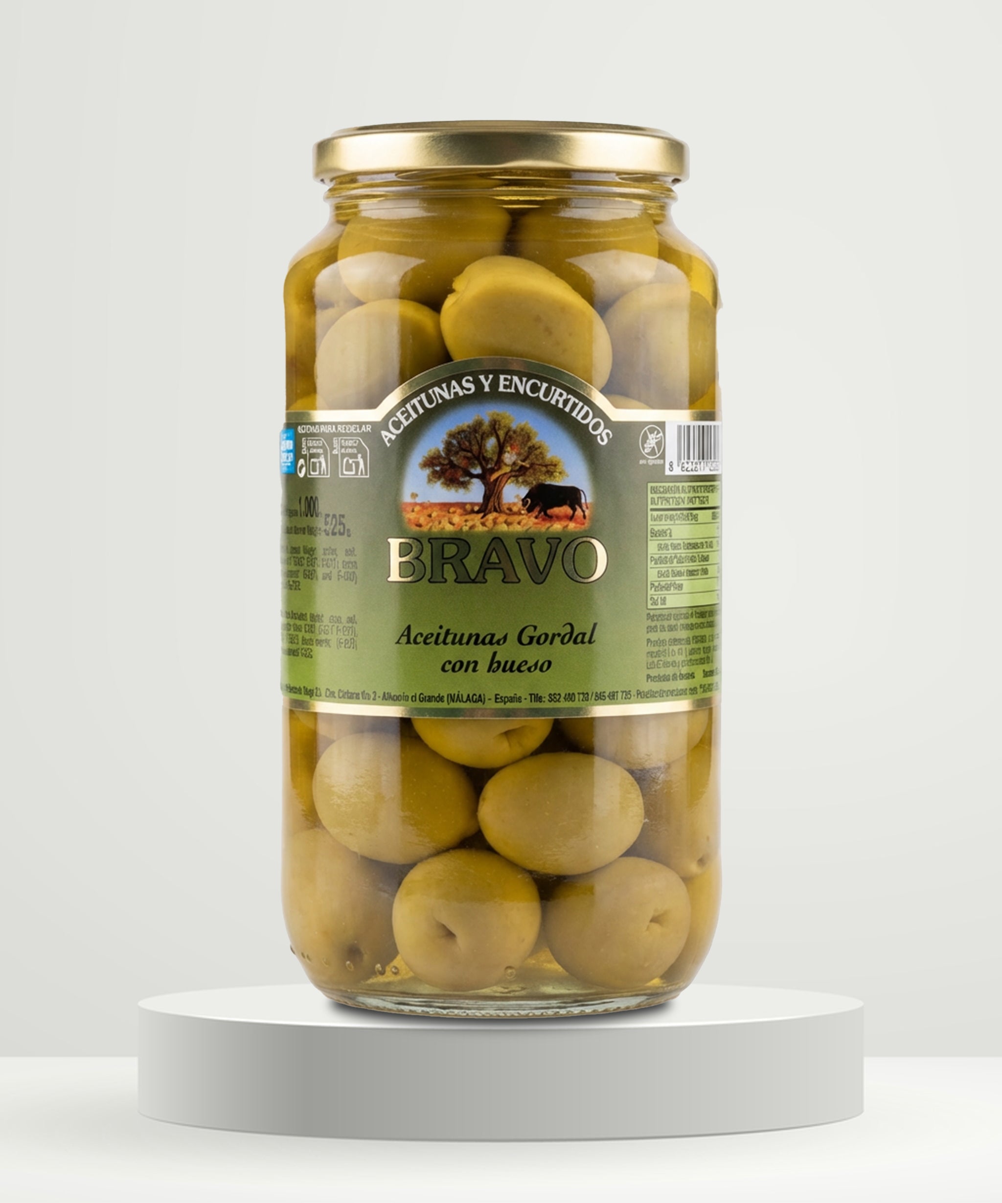 BRAVO Gordal Green Olives 525g